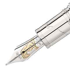 Montblanc Writers Edition                2020: Limited Edition Victor Hugo 1831 Füllfederhalter – Schreibgeräte Füllfederhalter aus 750 Gelbgold, Metall und und platiniert. – Ansicht 3