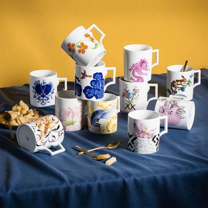 Meissen MUG Collection Henkelbecher "Graphic Rose" – Porzellanwaren Tafelporzellan in weiß und aus Porzellan. – Ansicht 2