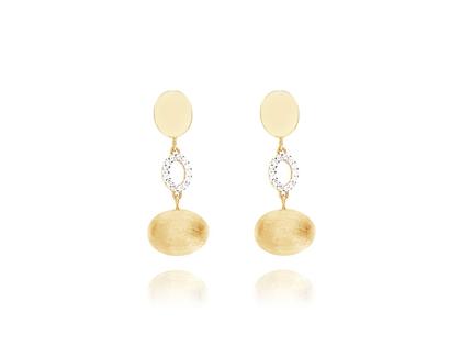 Nanis Swing Ohrhänger Gelbgold mit Brillanten 0,050ct – Ohrschmuck Ohrhänger in gelbgold und aus 750 Gelbgold.