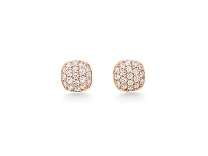 Elaine Firenze Ohrstecker Rotgold mit Brillanten – Ohrschmuck Ohrstecker aus 585 Rotgold.