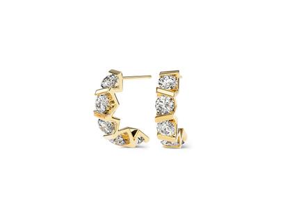 Niessing Vivida Creolen Classic Yellow 4,0mm mit Brillanten 2,30ct – Ohrschmuck Ohrstecker aus 750 Gelbgold.