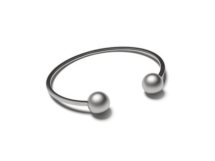 Niessing Now Galaxy Armspange 10mm Lava mattiert – Armschmuck Armspange aus Silber-Gold Legierung - 90 S.