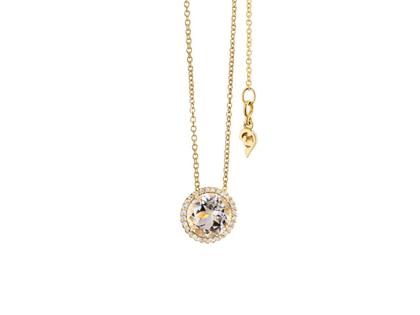 Capolavoro Espressivo Anhänger Gelbgold mit Morganit und Brillanten 0,100ct – Anhänger Anhänger mit Besatz aus 750 Gelbgold.