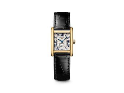 Longines DolceVita Mini Quarz Gelbgold Lederband