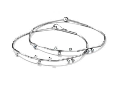 Henrich & Denzel Tau Armband Platin mit Brillanten – Armschmuck Armband aus 950 Platin.