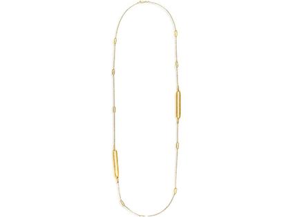 Nanis Libera Collier Gelbgold lang – Halsschmuck Collier aus 750 Gelbgold. – Ansicht 2