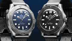 Omega Seamaster Diver 300M  Automatik Edelstahl 42mm Spectre Edition schwarzes Zifferblatt Metallband – Herrenuhren Uhr ohne Datum aus Edelstahl und Titan. Das Gehäuse ist rund und silber. Das Edelstahlarmband ist silber. Das Zifferblatt ist ein Index in schwarz. – Ansicht 6