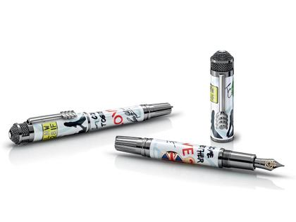 Montblanc Limited Edition 1969 Great Characters The Beatles Rollerball – Schreibgeräte Rollerball aus Ruthenium. – Ansicht 2