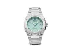Alpina Alpiner Extreme Solarmetre Quarz Edelstahl 38mm türkisfarbenes Zifferblatt Metallband – Herrenuhren Uhr mit Datum aus Edelstahl. Das Gehäuse ist rund und silber. Das Edelstahlarmband ist silber. Das Zifferblatt ist ein Index in türkis.