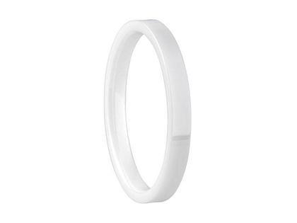 Bering Arctic Symphony Innenring schmal blank Keramik Weiß – Ringe Ring aus Keramik.