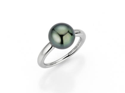 Ringe Ring mit Besatz aus 950 Platin.