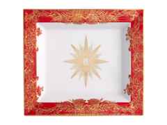 Meissen Vide-Poche Collection "Meissen Christmas Star" rot groß – Porzellanwaren Porzellandekoration in weiß und aus Porzellan und vergoldet.