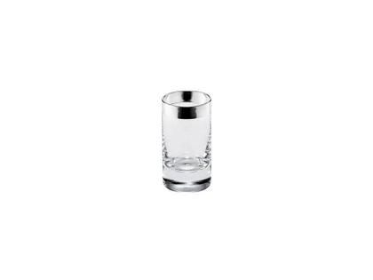Sonja Quandt Schnapsglas "Paris" mit Silberrand 7cm – Silberwaren Silber Glas aus 925 Silber.