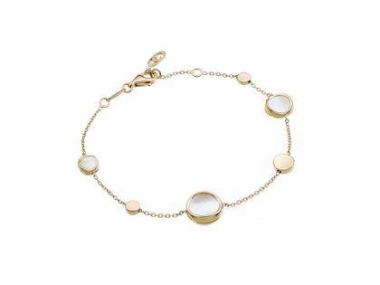 Chimento Armillas Glow Caleido Armband Gelbgold 19cm mit Perlmutt – Armschmuck Armband in gelbgold und aus 750 Gelbgold.