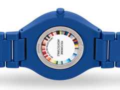 Rado True Thinline Les Couleurs Le Corbusier Quarz Keramik Spectacular Ultramarine 4320K – Herrenuhren Uhr ohne Datum aus Keramik und Titan. Das Gehäuse ist rund und blau. Das Keramikarmband ist blau. Das Zifferblatt ist ein Index in blau. – Ansicht 2