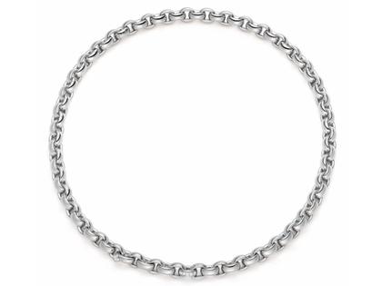 IsabelleFa ChaCha Collier Weißgold 8mm Pavé – Halsschmuck Collier aus 750 Gelbgold.
