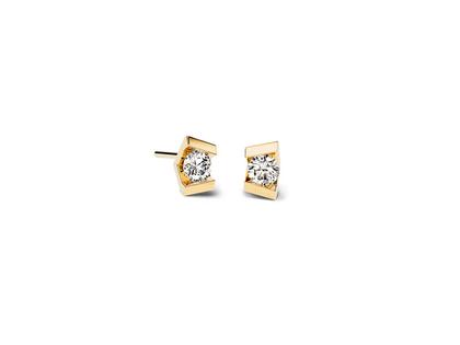 Niessing Vivida Ohrstecker Classic Yellow 4,0mm mit Brillanten 0,460ct – Ohrschmuck Ohrstecker aus 750 Gelbgold.