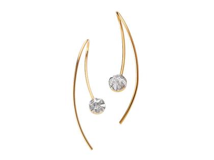 Schmuckwerk Alpen Ohrhänger Rotgold 6mm mit Brillanten 0,050ct – Ohrschmuck Ohrhänger in rotgold und aus 750 Rotgold und rhodiniert.