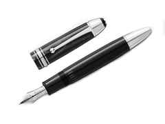 Montblanc The Origin Collection 149 Füllfederhalter M Edelharz platinumbeschichtet – Schreibgeräte Füllfederhalter in schwarz und aus 585 Gelbgold, Edelharz, platiniert und rhodiniert. – Ansicht 5