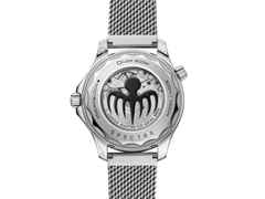 Omega Seamaster Diver 300M  Automatik Edelstahl 42mm Spectre Edition schwarzes Zifferblatt Metallband – Herrenuhren Uhr ohne Datum aus Edelstahl und Titan. Das Gehäuse ist rund und silber. Das Edelstahlarmband ist silber. Das Zifferblatt ist ein Index in schwarz. – Ansicht 2