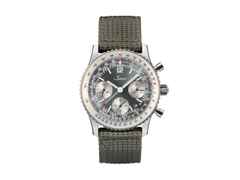 Sinn Spezialuhren 903 St II A Navigationschronograph Automatik Edelstahl 41mm graues Zifferblatt graues Textilband – Herrenuhren Chronograph aus Edelstahl. Das Gehäuse ist rund und silber. Das Textilarmband ist grau. Das Zifferblatt ist arabisch Index und grau.