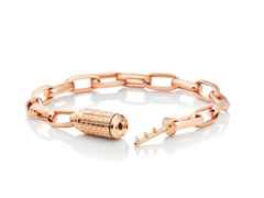 Capolavoro Love Lock 02 Armband Roségold 16,5cm mit Brillanten 0,033ct – Armschmuck Armband aus 750 Rotgold. – Ansicht 2