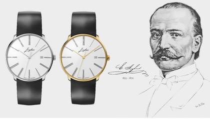 Junghans Meister fein Automatic Edition Erhard Weißgold 39,5mm weißes Zifferblatt schwarzes Lederband – Herrenuhren Uhr mit Datum aus 750 Weißgold. Das Gehäuse ist rund und silber. Das Lederarmband ist schwarz. Das Zifferblatt ist römisch und weiß. – Ansicht 5