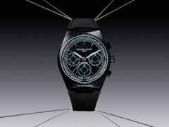 Frederique Constant X Bamford Watch Department Highlife Chronograph Automatik Titan 41mm schwarzes Zifferblatt schwarzes Kautschukband limitiert – Herrenuhren Chronograph aus Edelstahl, Kautschuk, PVD beschichtet und Titan. Das Gehäuse ist rund und schwarz. Das Kautschuk / Kunststoff / Silikon Armband ist schwarz. Das Zifferblatt ist ein Index in schwarz. – Ansicht 5