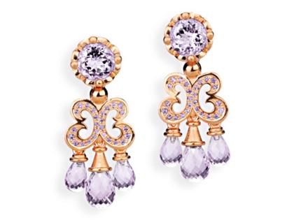 Drachenfels Design Klunkerling Ohrclip mit Amethyst – Ohrschmuck Ohrclip aus 925 Silber.