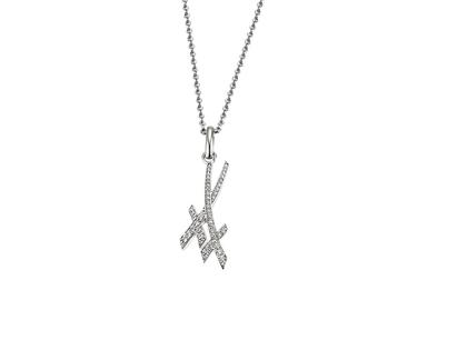 Meissen Swords Collier Weißgold mit Brillanten klein – Halsschmuck Collier aus 750 Weißgold.