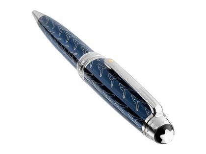 Montblanc Le Petit Prince Solitaire Midsize Kugelschreiber – Schreibgeräte Kugelschreiber platiniert. – Ansicht 3