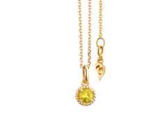Capolavoro Amore Mio Collier Gelbgold mit Saphir gelb – Halsschmuck Collier aus 750 Gelbgold.