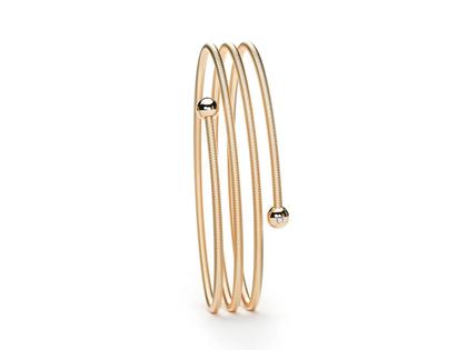 Niessing Colette C Embrace Armreif 3-fach Fine Rose mit Besatz – Armschmuck Armreif aus 750 Gelbgold.