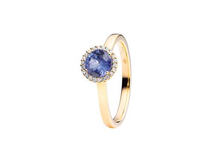 Capolavoro Espressivo Ring Gelbgold mit Tansanit 0,800ct und Brillanten 0,060ct – Ringe Ring mit Besatz aus 750 Gelbgold.