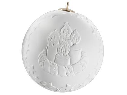 Meissen Baumschmuck Kugel mit Relief Krippe – Porzellanwaren Porzellandekoration in weiß und aus Porzellan. – Ansicht 2