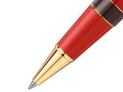 Montblanc Meisterstück X Olympic Heritage Paris 1924 LeGrand Rollerball rotes Edelharz vergoldet – Schreibgeräte Rollerball in rot und aus Edelharz, Metall und vergoldet. – Ansicht 5