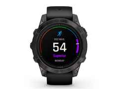 Garmin epix Pro Sapphire Titan carbongrau beschichtet 47 mm Kautschukband schwarz – Herrenuhren Uhr Multifunktion aus DLC beschichtet, Kautschuk und Titan. Das Gehäuse ist rund und schwarz. Das Kautschuk / Kunststoff / Silikon Armband ist schwarz. Das Zifferblatt ist digital und schwarz.