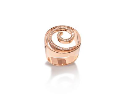 Cédé Art of Jewellery Ring Rotgold mit Brillanten 0,300ct – Ringe Ring mit Besatz aus 750 Rotgold.