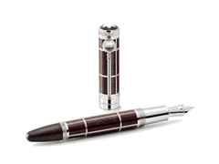 Montblanc Writers Edition                 2021:  Limited Edition Sir Arthur Conan Doyle Füllfederhalter 1902 – Schreibgeräte Füllfederhalter in braun und aus 750 Gelbgold, Edelharz und Ruthenium. – Ansicht 3
