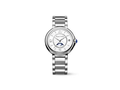 Maurice Lacroix Fiaba Date Quarz Edelstahl 32mm weißes Zifferblatt Metallband – Damenuhren Uhr mit Datum aus Edelstahl. Das Gehäuse ist rund und silber. Das Edelstahlarmband ist silber. Das Zifferblatt ist arabisch Index und weiß.