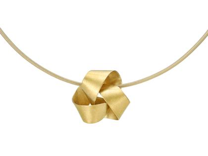 Niessing Papyr Anhänger Classic Yellow 12mm – Anhänger Anhänger ohne Besatz aus 750 Gelbgold.