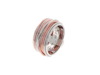 Pesavento DNA Shiny Ring – Ringe Ring aus 750 Rotgold, 925 Silber und und vergoldet.