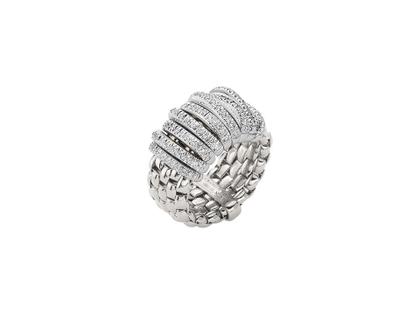 Fope Panorama Ring Weißgold mit Brillanten – Ringe Ring mit Besatz aus 750 Weißgold.