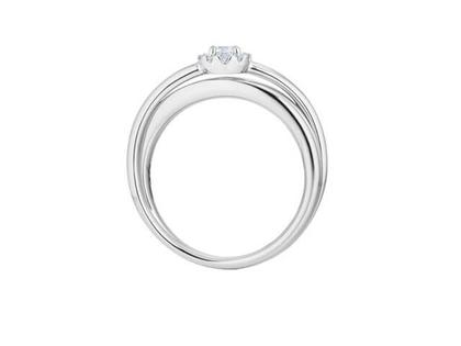 Capolavoro Magnifico Ring  schmal Weißgold mit Brillantrosette – Ringe Ring mit Besatz aus 750 Weißgold. – Ansicht 2