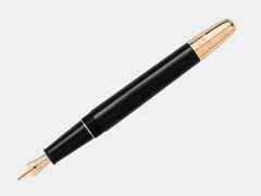 Montblanc Around the World in 80 Days Classique Füllfederhalter dunkelgrau – Schreibgeräte Füllfederhalter in grau und aus Edelharz, platiniert und vergoldet. – Ansicht 3
