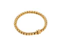 Fope Eka Flex'It  Armband   schmal Gelbgold 1 Ronde mit Brillant 0,01ct M flexibel – Armschmuck Armband aus 750 Gelbgold.