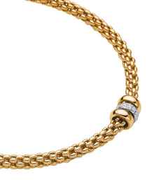 Fope FlexIt Solo Collier Gelbgold – Halsschmuck Collier aus 750 Gelbgold. – Ansicht 2