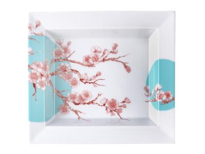 Meissen Vide-Poche  groß "Cherry Blossom" – Porzellanwaren Porzellandekoration in weiß und aus Porzellan und vergoldet.