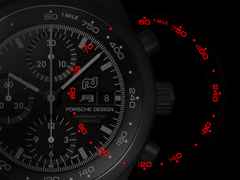Porsche Design Chronograph 1 - Hodinkee 2024 Limited Edition Automatik Titan beschichtet 41mm schwarzes Zifferblatt Metallband beschichtet – Herrenuhren Chronograph aus Titan und Titancarbid beschichtet. Das Gehäuse ist rund und schwarz. Das Titanarmband ist schwarz. Das Zifferblatt ist arabisch Index und schwarz. – Ansicht 6