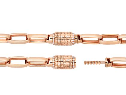 Capolavoro Love Lock 01 Armband Roségold 17cm mit Brillanten 0,323ct – Armschmuck Armband aus 750 Rotgold. – Ansicht 3